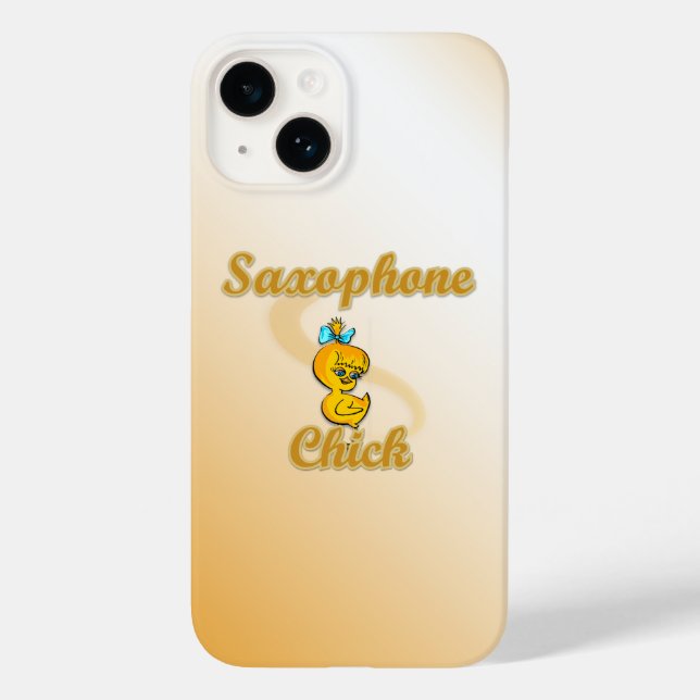 Saxophone Chick Case-Mate iPhone Case (Back)