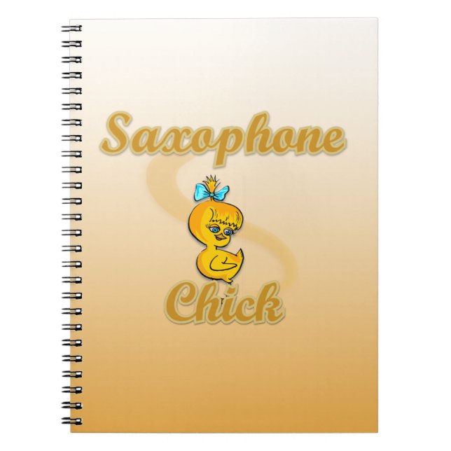 Saxophone Chick Notebook (Front)