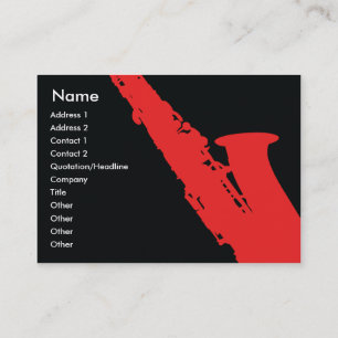 Saxophone - Chubby Business Card