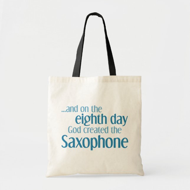 Saxophone Creation Tote Bag (Front)