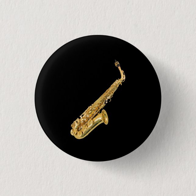 "Saxophone" design gifts and products 3 Cm Round Badge (Front)