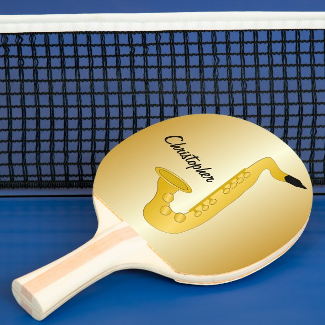 Saxophone Design Ping Pong Paddle (Insitu)