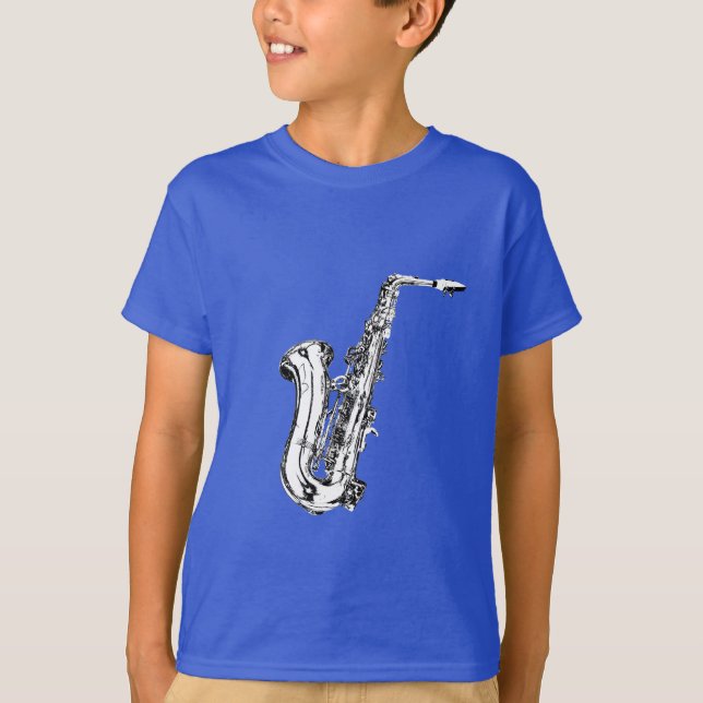 Saxophone design T-Shirt (Front)