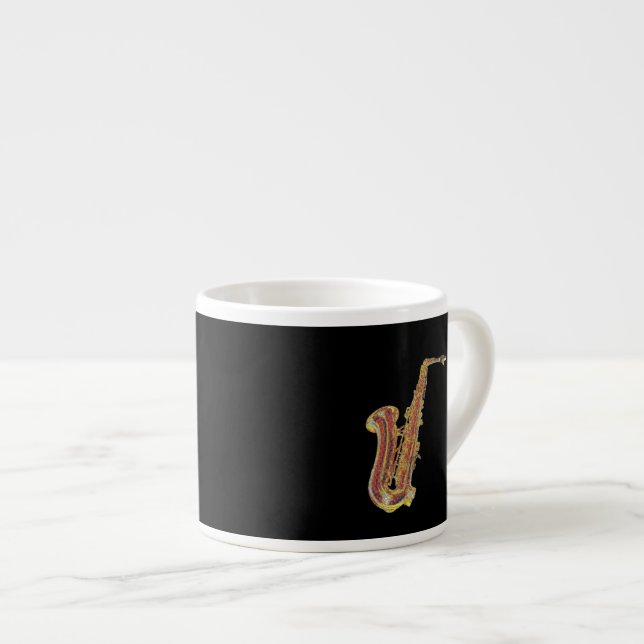 Saxophone Espresso Cup (Front Right)
