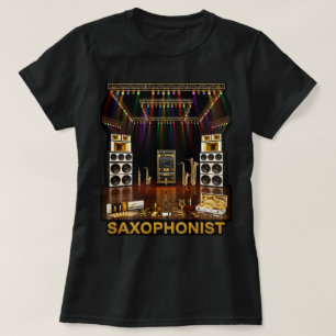 Saxophone Family: Soprano Alto Tenor Baritone T-Shirt