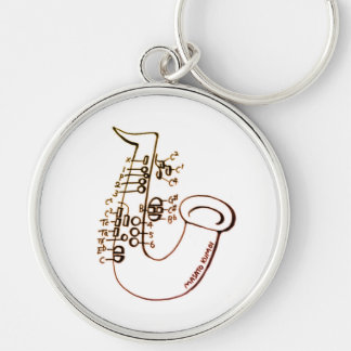 saxophone fingering key ring