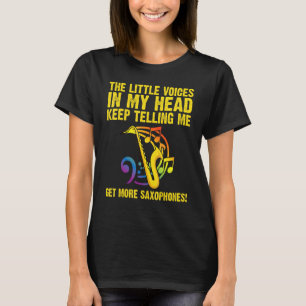 Saxophone For Men Women Reed Instrument   T-Shirt