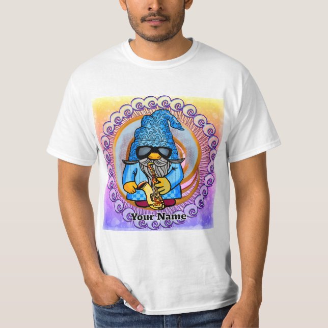Saxophone gnome T-Shirt (Front)