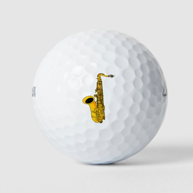 Saxophone  golf balls (Front)