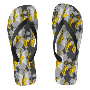 Saxophone Grey Pattern Jandals
