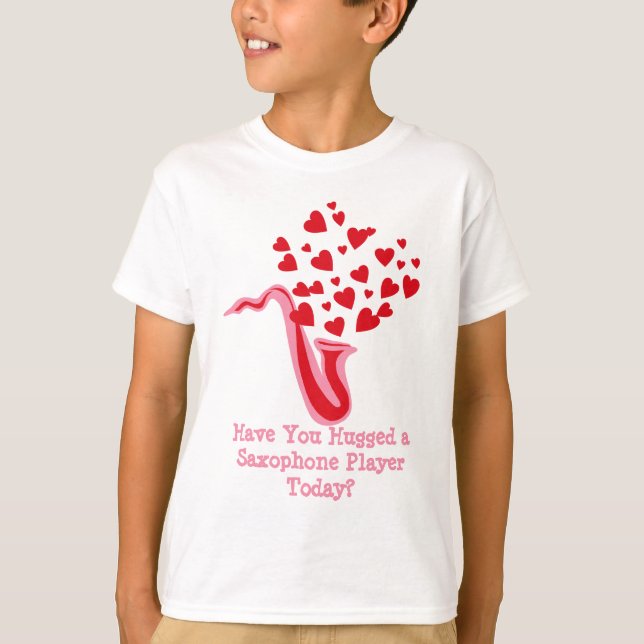 Saxophone Hearts T-Shirt (Front)