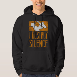 Saxophone I Destroy Silence Hoodie