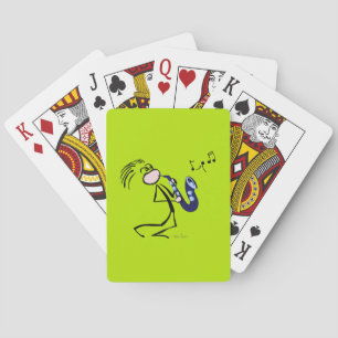 Saxophone Jazz Music Playing Cards