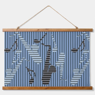 Saxophone Lines Hanging Tapestry