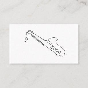 Saxophone Logo - Business Card