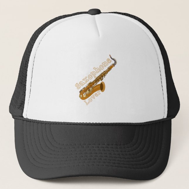 Saxophone Lover Trucker Hat (Front)