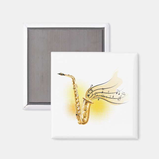 Saxophone  magnet (Front/Back)