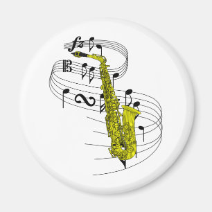Saxophone Magnet