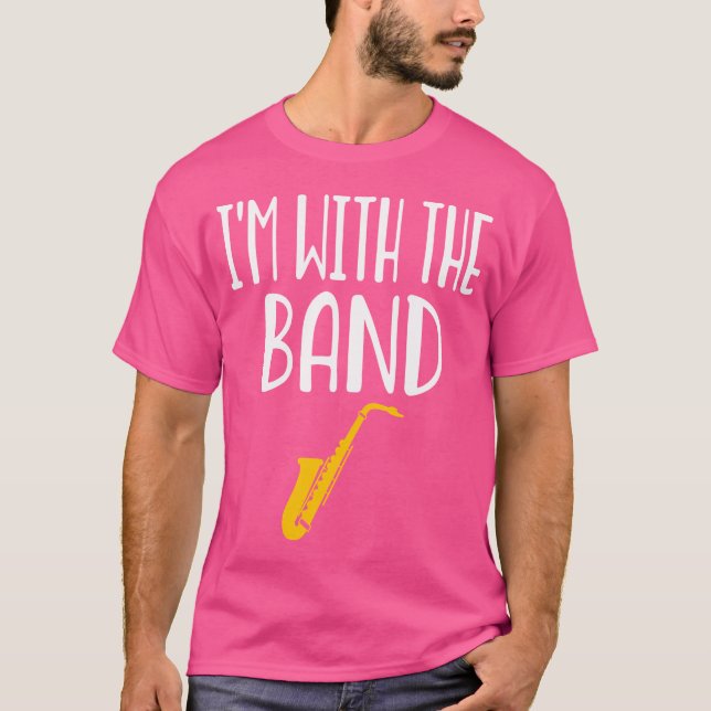 Saxophone - Marching Band Music Orchestra Alto Ten T-Shirt (Front)
