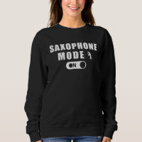 saxophone mode tee hoodie long sleeve sweater