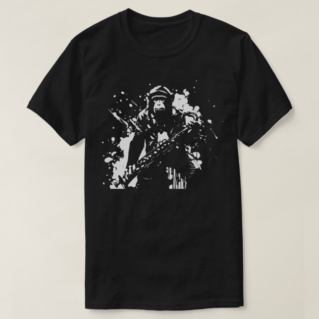 saxophone monkey T-Shirt (Design Front)