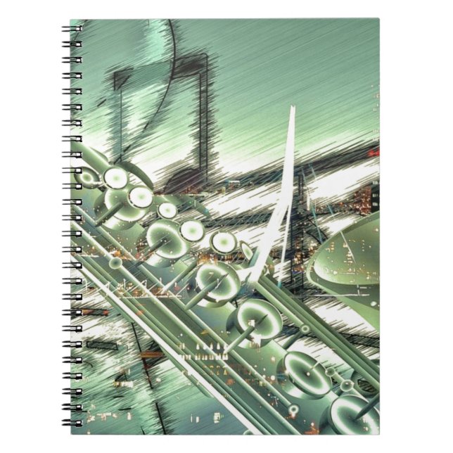 Saxophone music design accessories - customise notebook (Front)