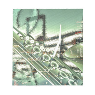 Saxophone music design accessories - customise notepad