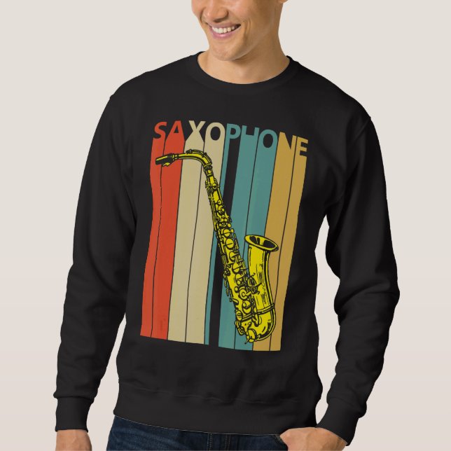 Saxophone Music Instrument Sweatshirt (Front)