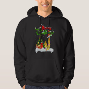 Saxophone Music   Xmas Decorations Saxophone Chris Hoodie