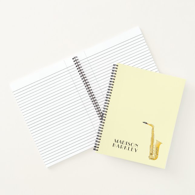 Saxophone Musician Band Teacher Notebook (Inside)