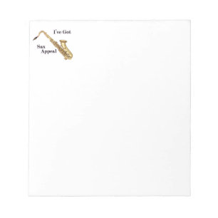 Saxophone Note Pad