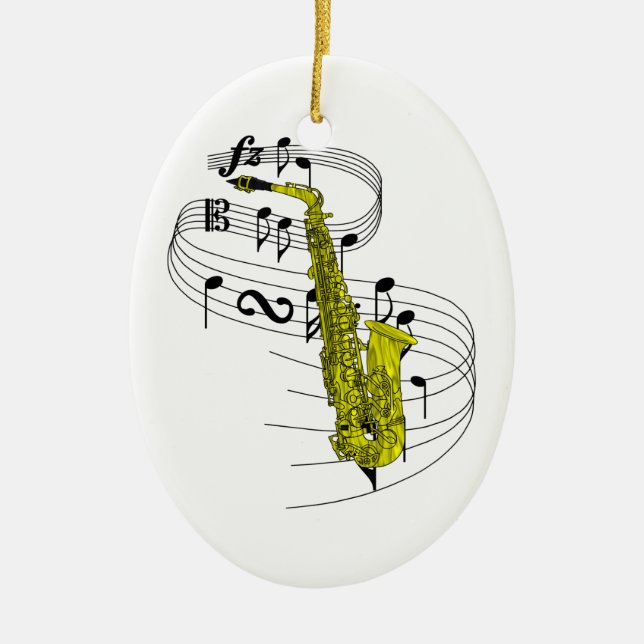 Saxophone Ornament (Front)
