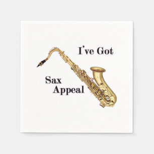 Saxophone Paper Napkin