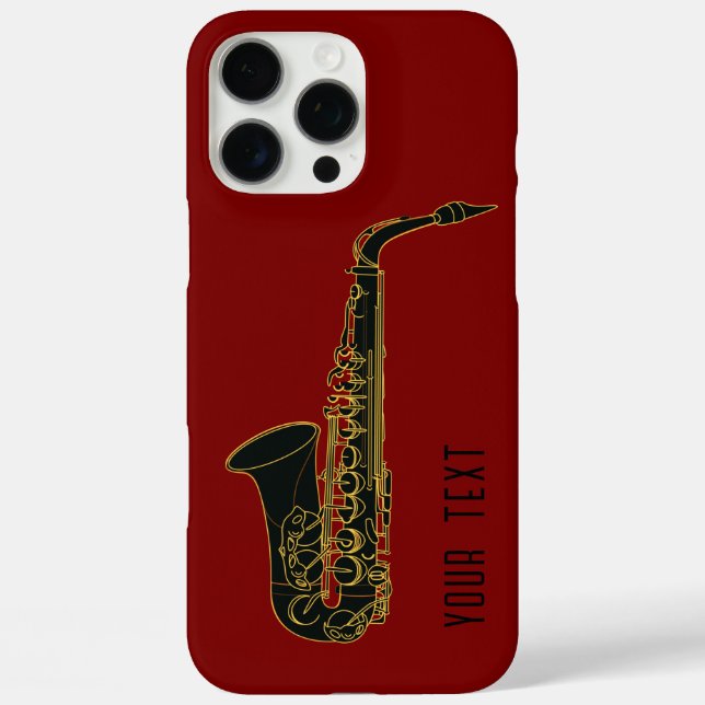 Saxophone - Personalizable  Case-Mate iPhone Case (Back)