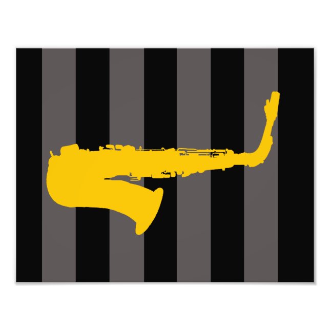 Saxophone Photo Print (Front)