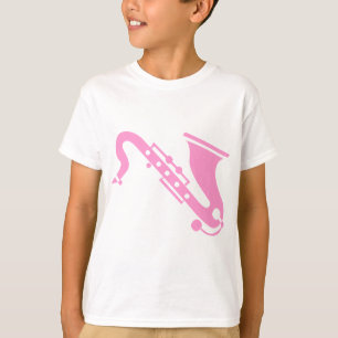 Saxophone - Pink T-Shirt
