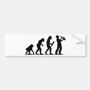 Saxophone Player Bumper Sticker