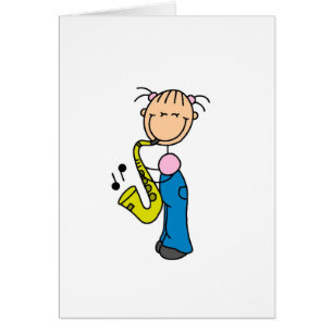 Saxophone Player Card