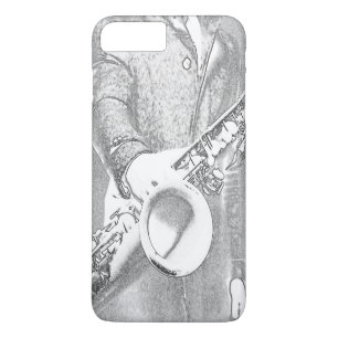saxophone player Case-Mate iPhone case