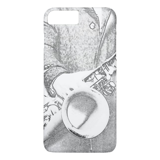 saxophone player Case-Mate iPhone case (Back)