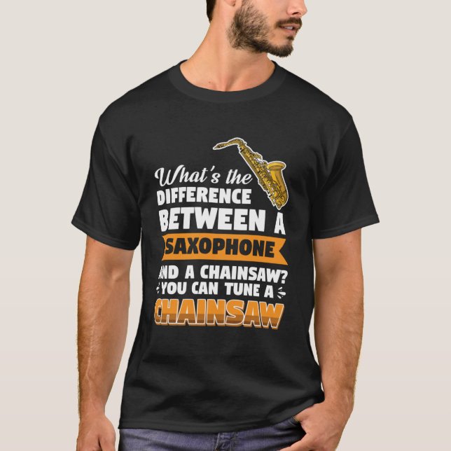 Saxophone player difference chainsaw Pullover Hood (Front)