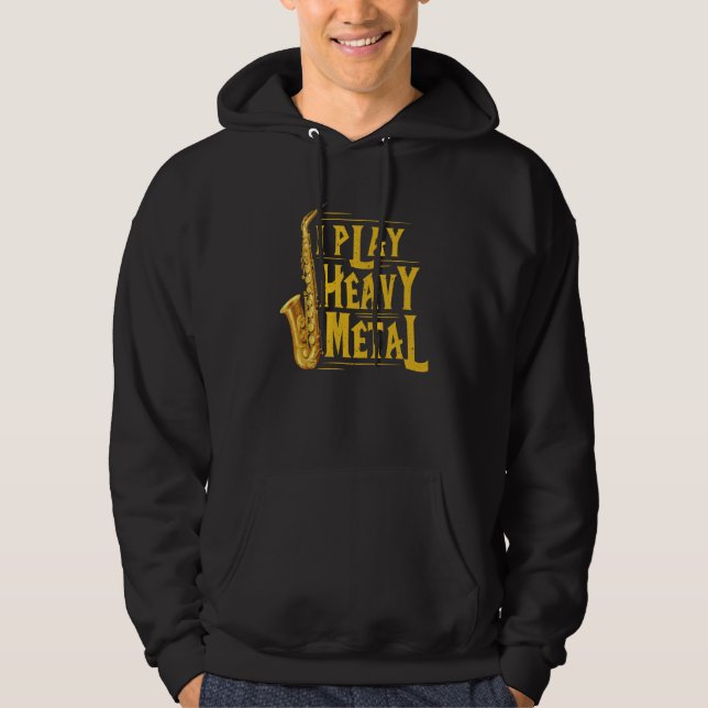 Saxophone Player  For Teens  For Saxophone Players Hoodie (Front)