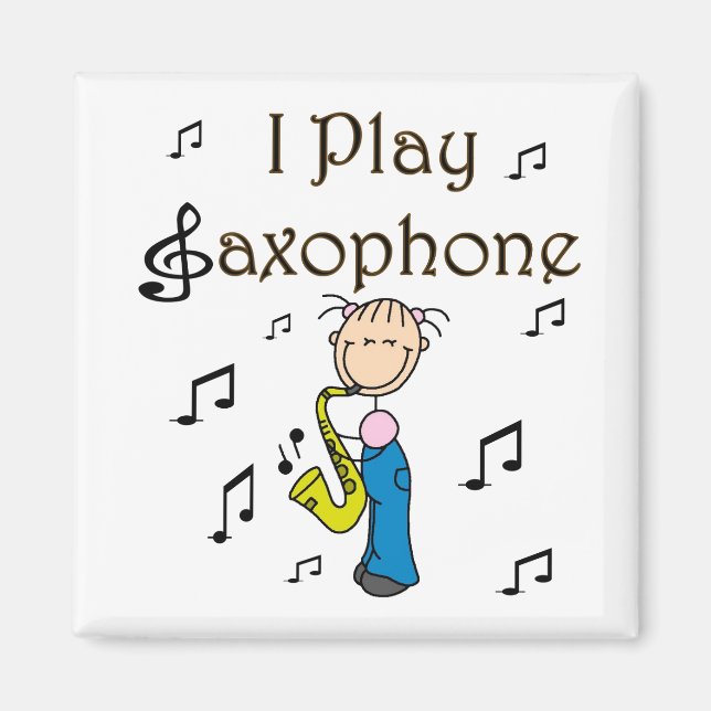 Saxophone Player Magnet (Front)