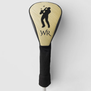 Saxophone Player Monogram Golf Head Cover