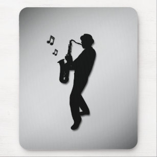 Saxophone Player Mouse Pad