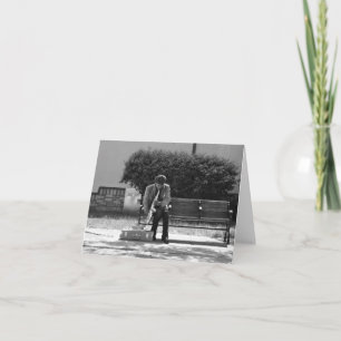 Saxophone Player Note Card