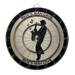 Saxophone Player Personal Man Cave Regulation Dartboard