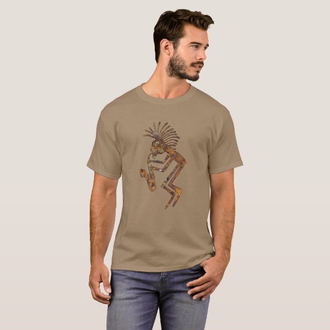 Saxophone Player Petroglyph T-Shirt (Front Full)