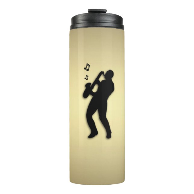 Saxophone Player Thermal Tumbler (Front)