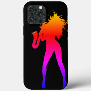 Saxophone Player Woman iPhone Case